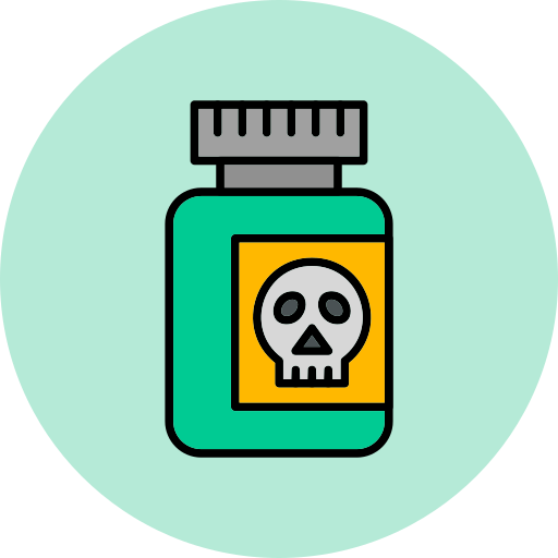 Poison Generic Outline Color icon