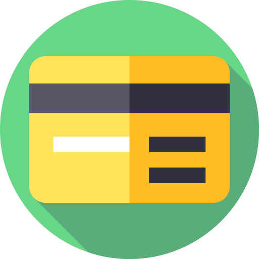 Credit card Flat Circular Flat icon