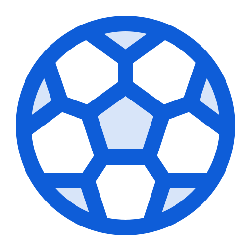 Soccer Ball Generic Blue Icon