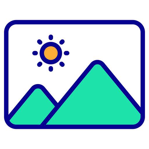 Image Generic Outline Color icon