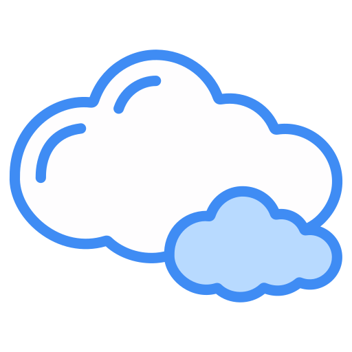 Clouds Generic Blue icon