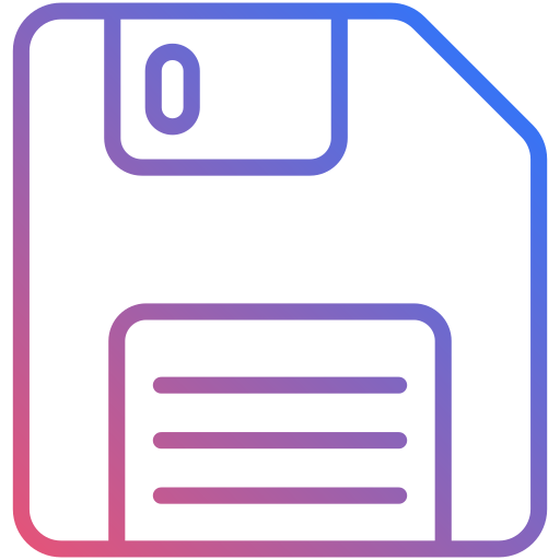 Floppy disk Generic Gradient icon