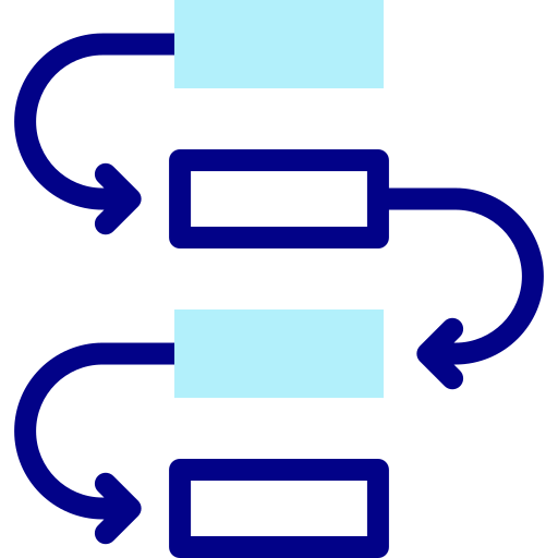 diagrama de flujo icono gratis