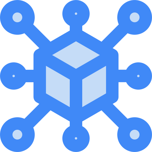 Blockchain Generic Blue icon