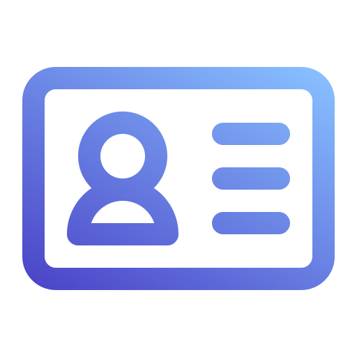 Student card Generic Gradient icon