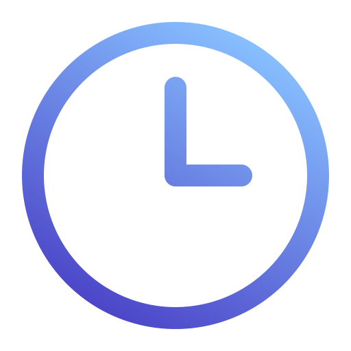 Wall clock Generic Gradient icon