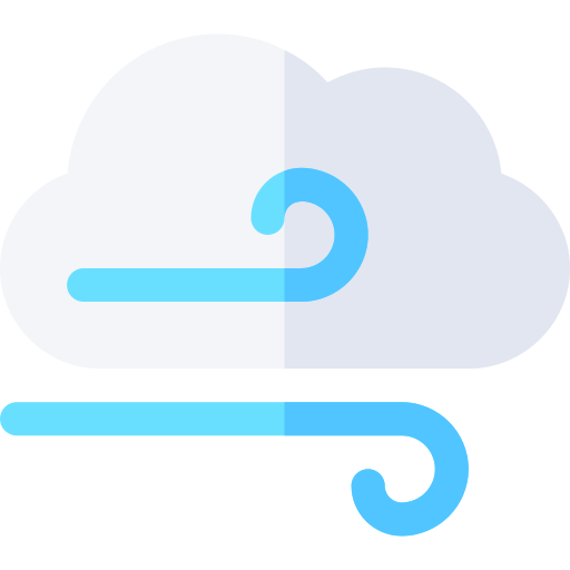 Wind Basic Rounded Flat Icon