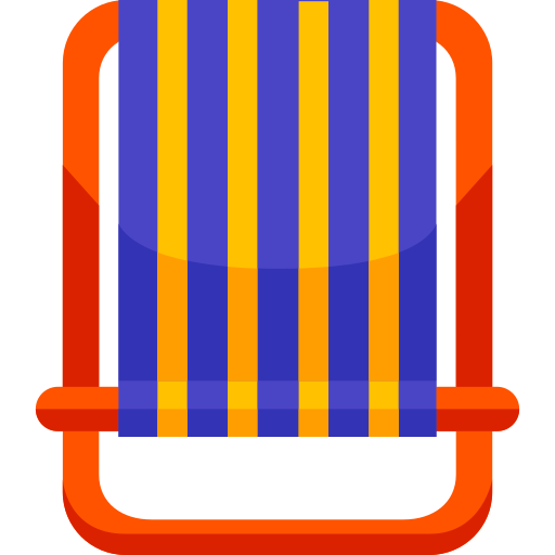 silla de playa icono gratis