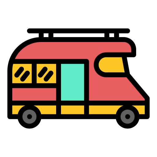 casa rodante icono gratis