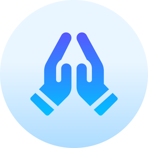 Pray free icon