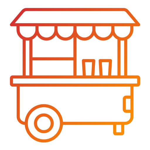 Popcorn cart Generic Gradient icon