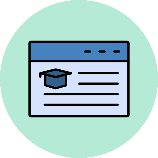 educação online grátis ícone educação online grátis ícone