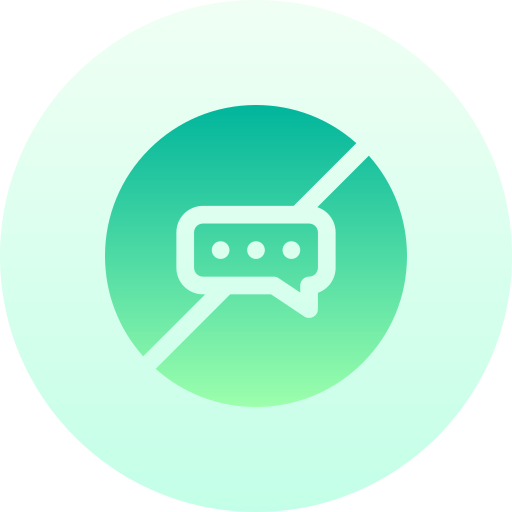 No talking free icon