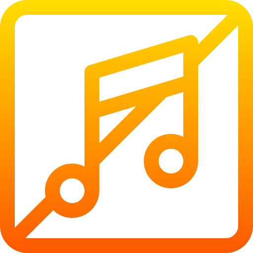 pas de musique Icône gratuit pas de musique Icône gratuit
