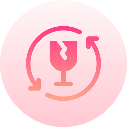 reciclaje de vidrio icono gratis