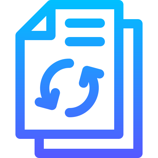 File Basic Gradient Lineal color icon