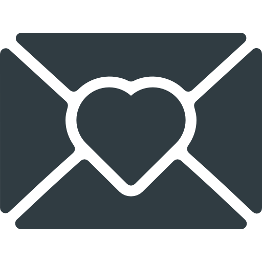 carta de amor icono gratis