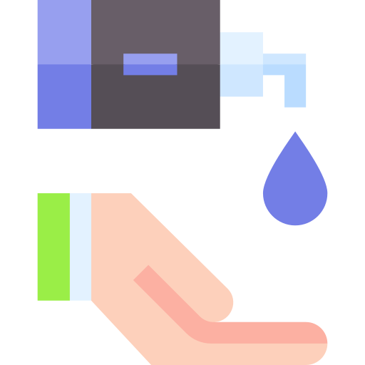 Hand wash free icon