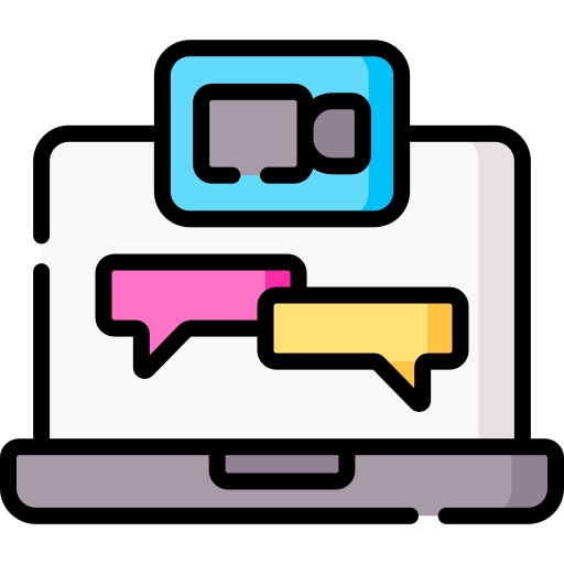 Video chat Special Lineal color icon