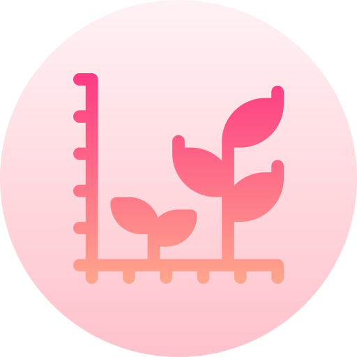 Growth Basic Gradient Circular Icon