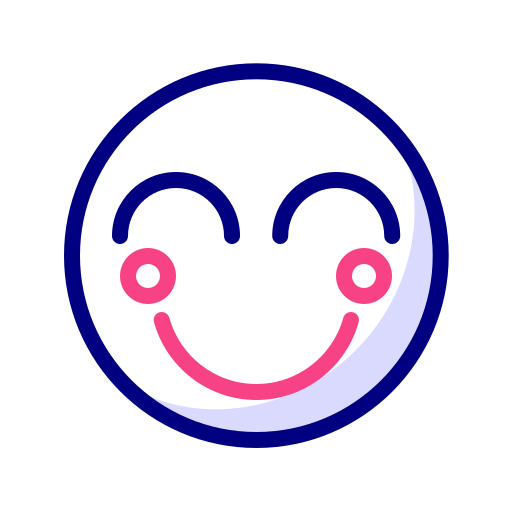 Smile emoticon Generic Outline Color icon