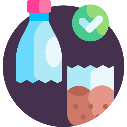 Plastic bottle free icon