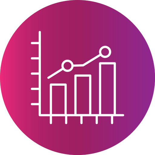 tabla de crecimiento icono gratis