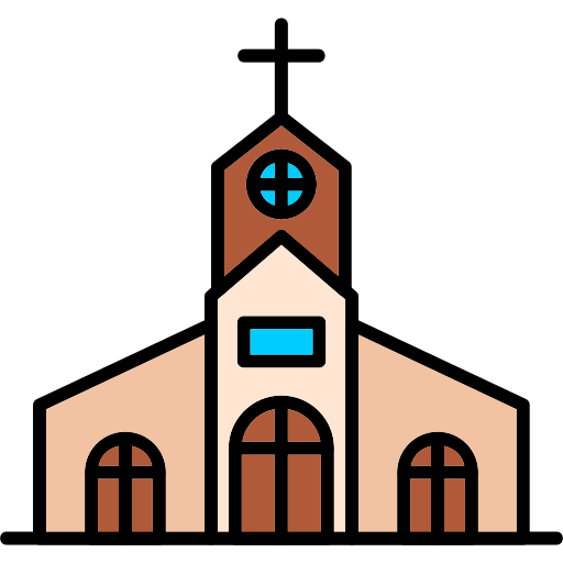 Church Generic Outline Color icon