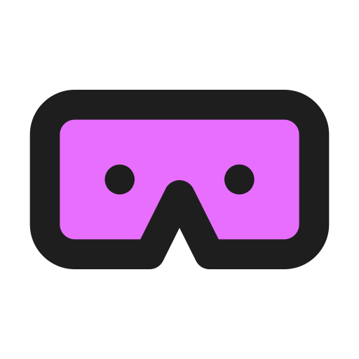 gafas de realidad virtual icono gratis