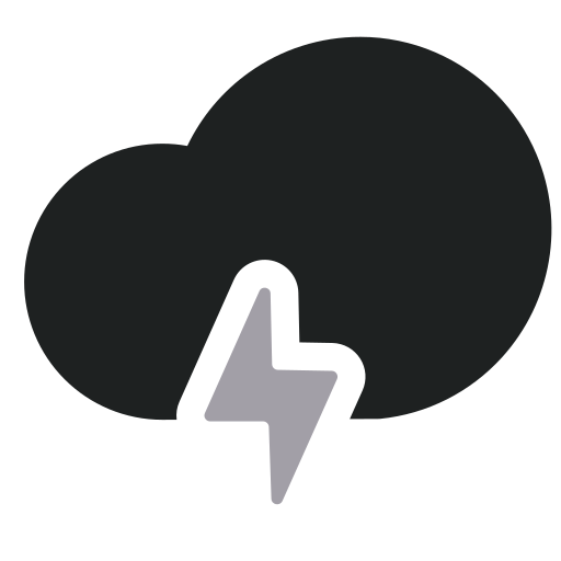Thunderstorm Generic Grey icon