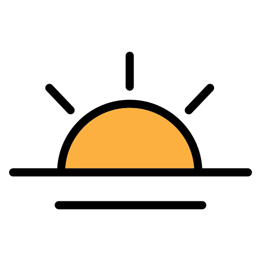 puesta de sol icono gratis