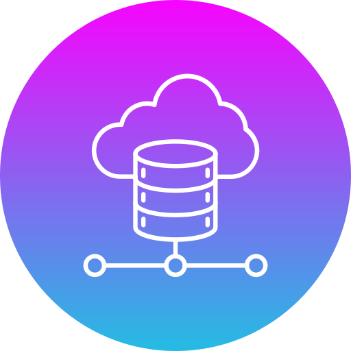 datos en la nube icono gratis