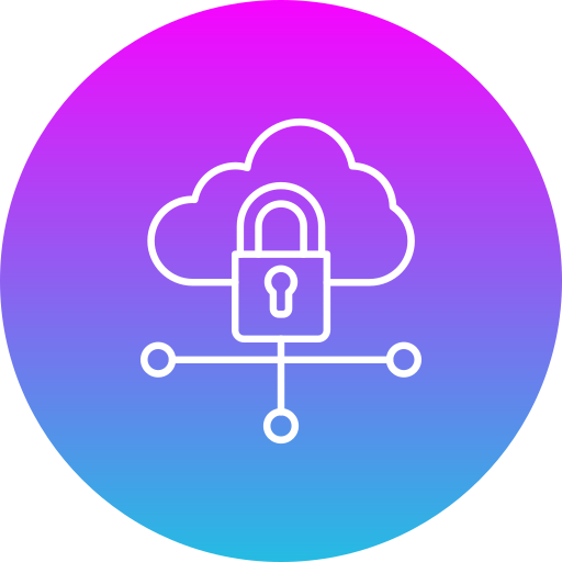 Cloud lock Generic Flat Gradient icon