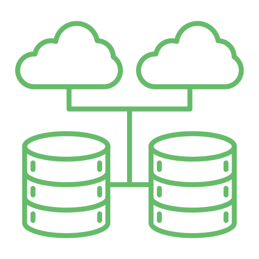 base de datos en la nube icono gratis