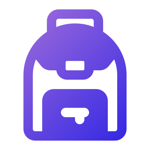 bolsa para la escuela icono gratis