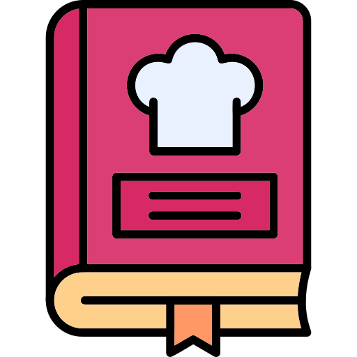 libro de recetas icono gratis