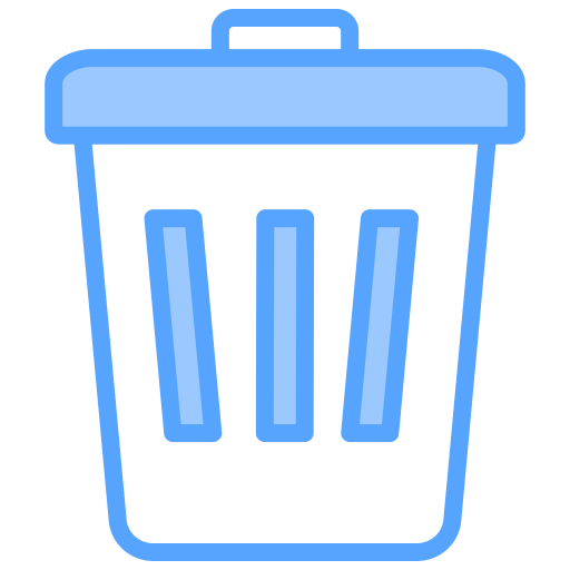 Trash Generic Blue icon