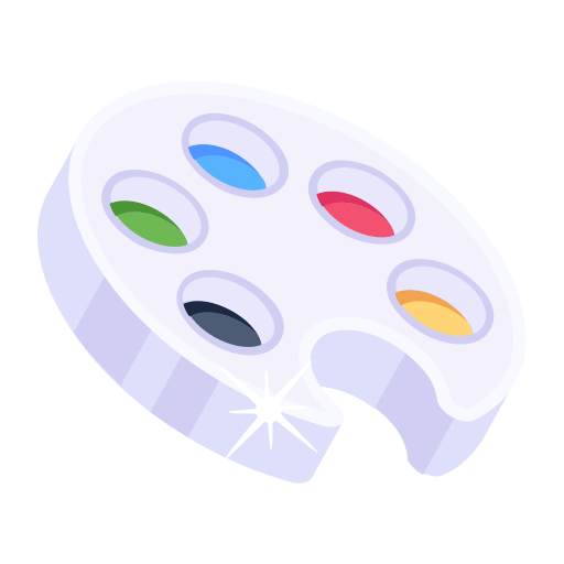 Color Plate Free Icon