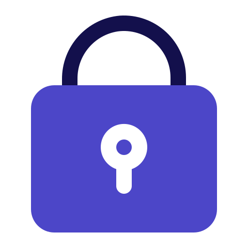 Lock Generic Blue icon