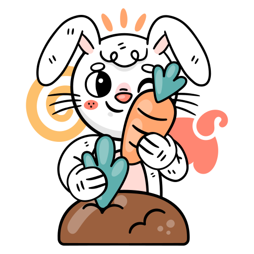 Bunny Stickers - Free animals Stickers