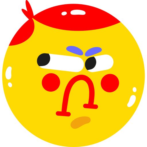 fâché gratuit sticker