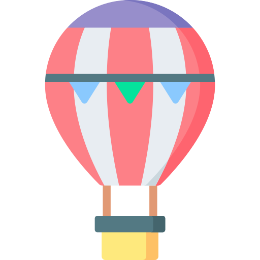 Hot air balloon free icon