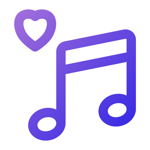 Love song Generic Gradient icon