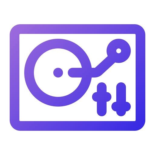 Turntable Generic Gradient icon