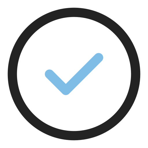 Check mark Generic Outline Color icon