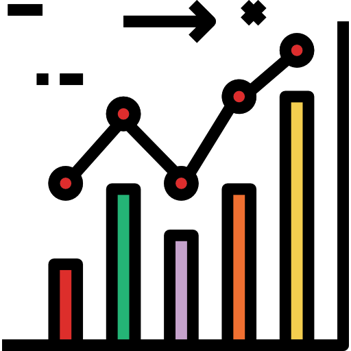 gráfico de barras icono gratis