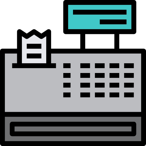 caja registradora icono gratis