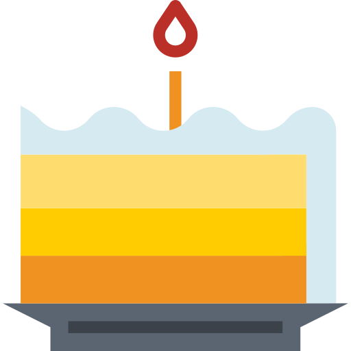 pastel de cumpleaños icono gratis