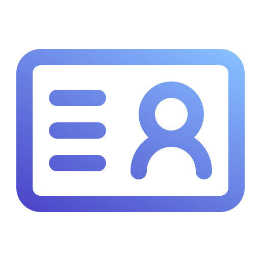 Id card Generic Gradient icon