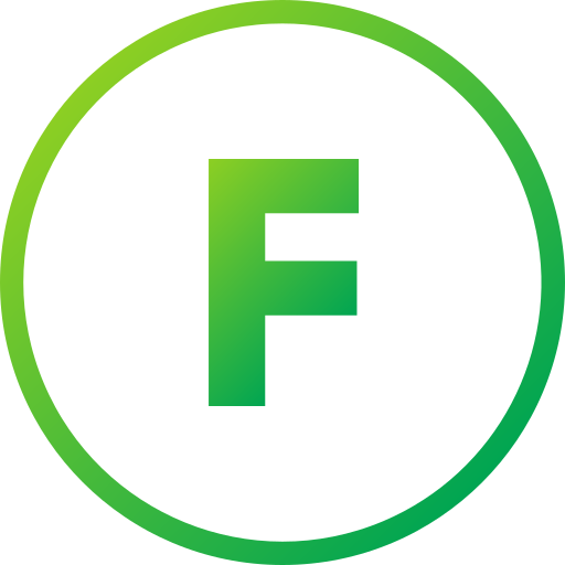 Letter f Generic Gradient icon